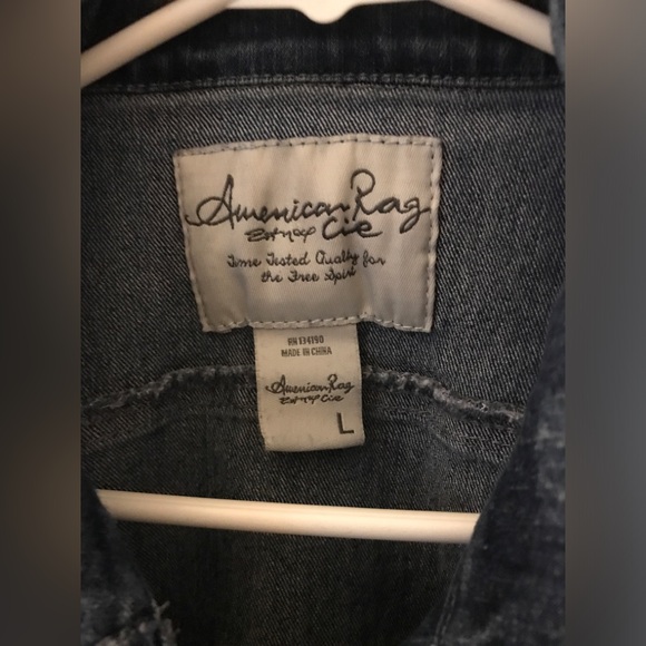 American Rag Jean Denim Jacket Large - Picture 3 of 3